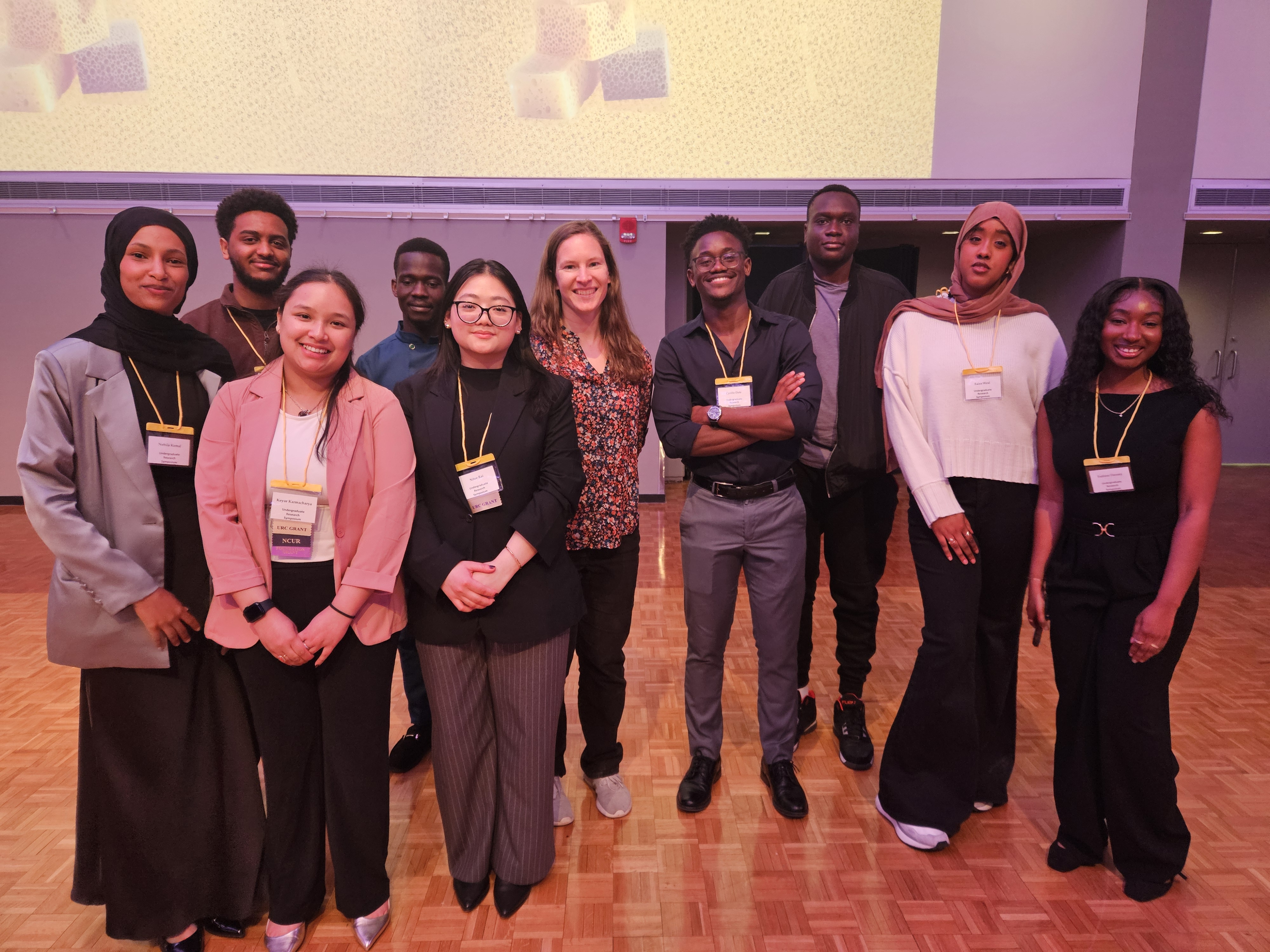 Students at the Undergraduate research symposium